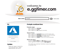 Tablet Screenshot of e.ggtimer.com